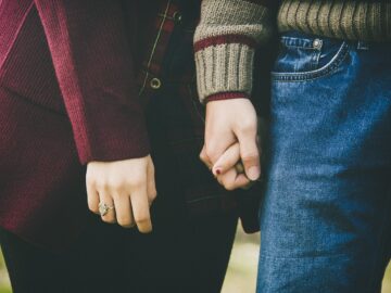 couple, holding hands, lovers