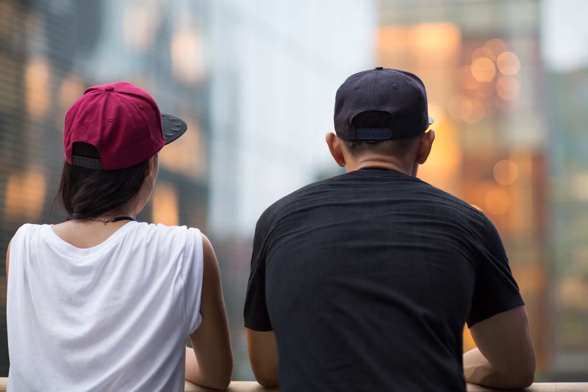Young couple dating