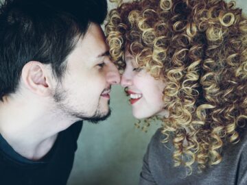 Portrait of a natural caucasian couple
